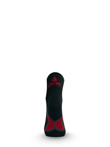 Носки Lasting RPC 903, microfiber+polypropylene, черный с серой подошвой и красной полоской фото 3